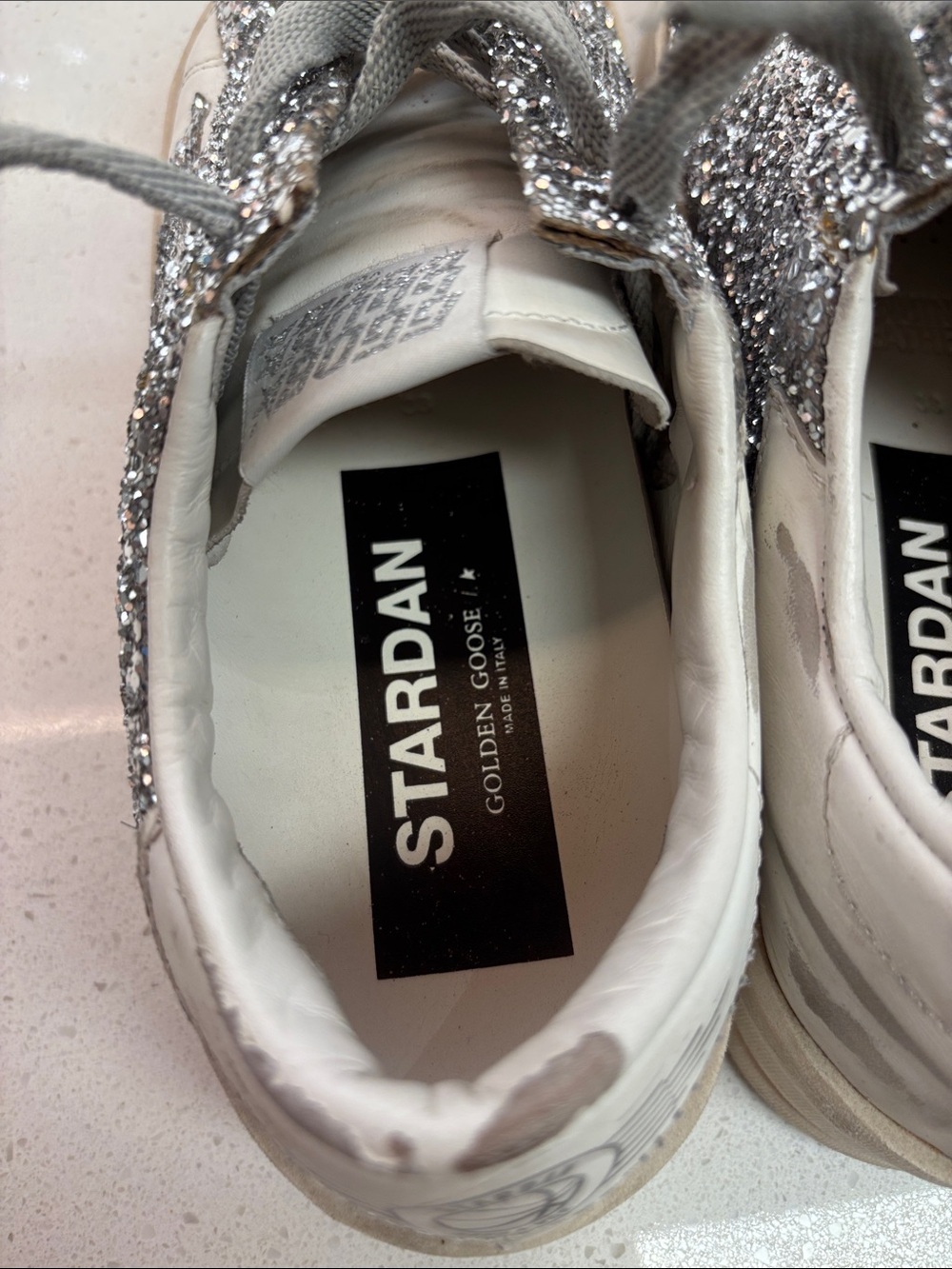 Golden Goose Stardan Glitter Low-Top Sneakers Size 38 - Picture 9 of 13